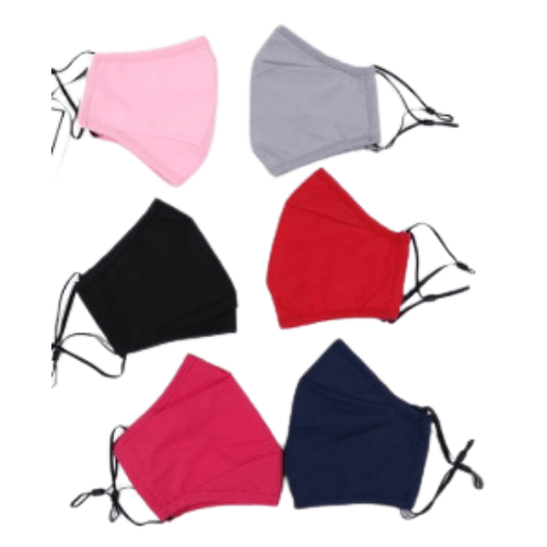Cotton Face Mask with Filter, adjustable ear and nose piece